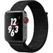 Curea iUni compatibila cu Apple Watch 1/2/3/4/5/6/7, 40mm, Nylon Sport, Woven Strap, Midnight Black